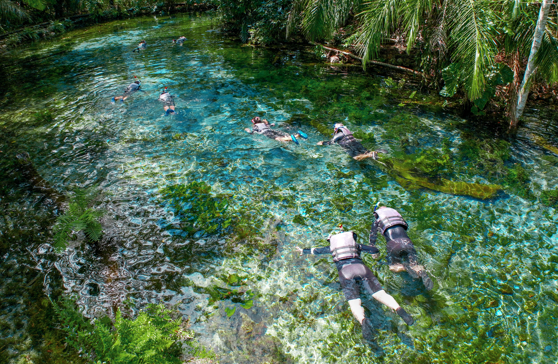 Nascente Azul Flutuação
